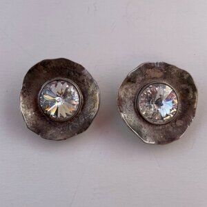 Norma Jean Clip-On Rhinestone Statement Earrings – Vintage Old Hollywood Glamour